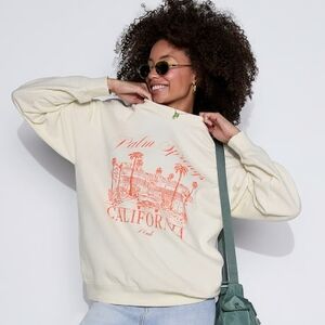 PINK Victoria's Secet Palm Springs Crew Neck Sweatshirt